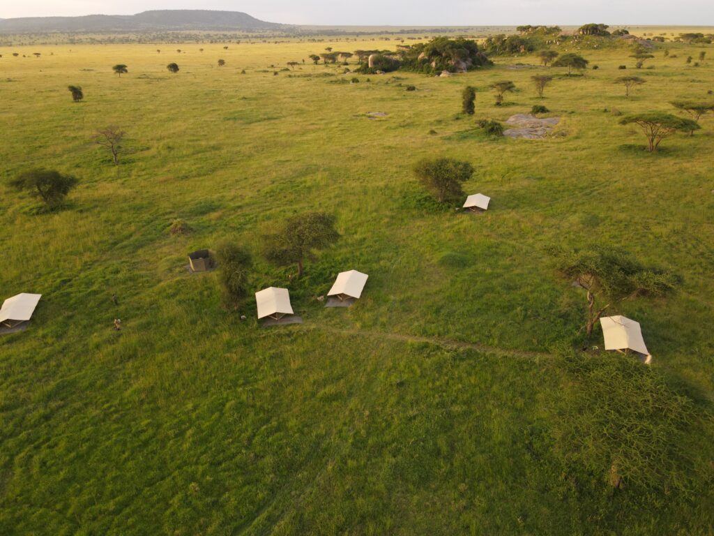 Wayo Walking Camp - from above