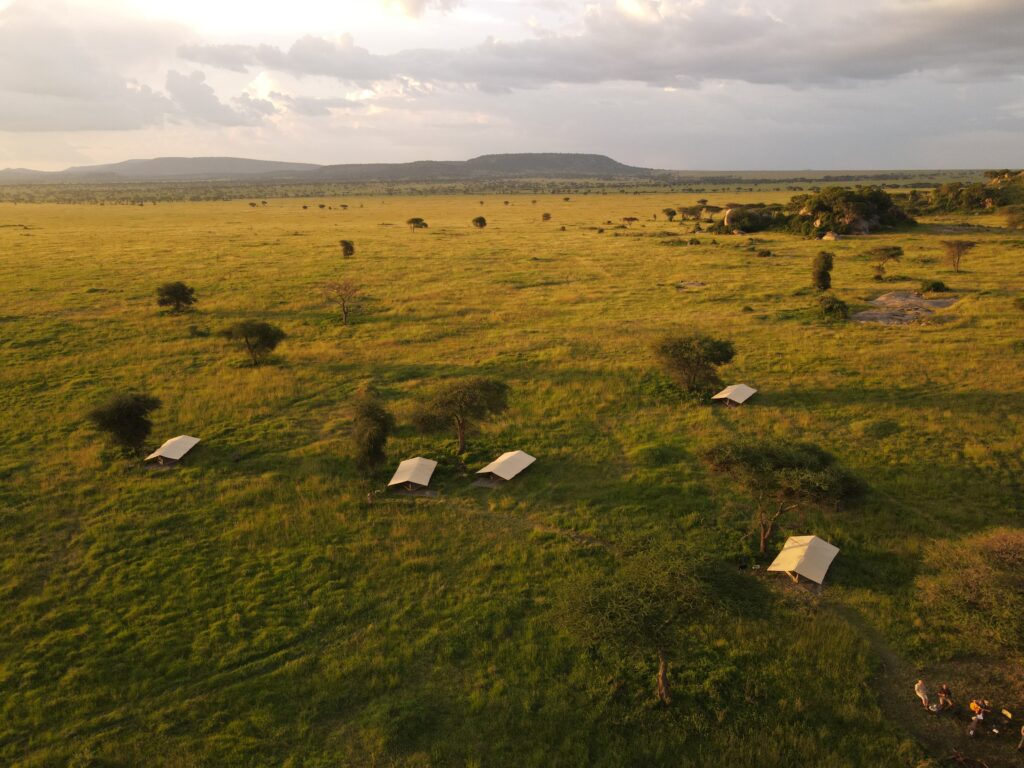Wayo Walking Camp - from above